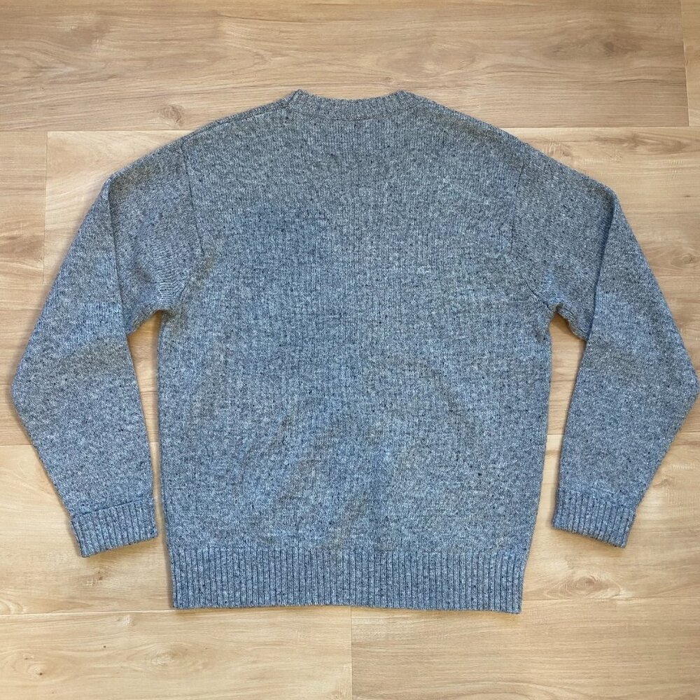 Pendleton Men's Washable Wool Crewneck Pullover Sweater Gray Large - Picture 2 of 7